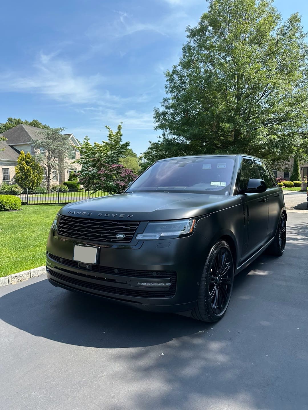 Range Rover (satin green) — ceramic coated